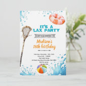 Lacrosse pool party invitation (Debout devant)