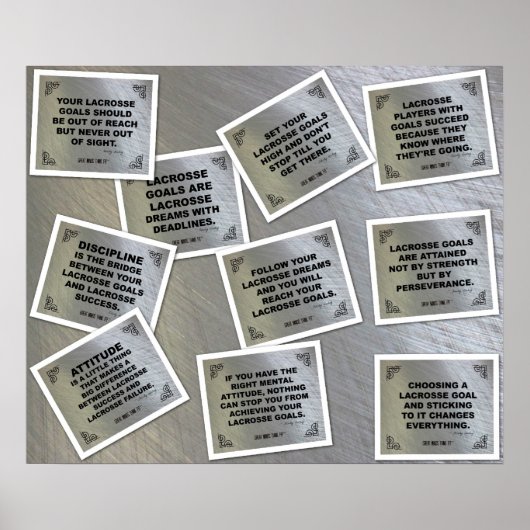 Lacrosse Poster Collage met 10 offertes (Voorkant)