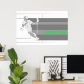 lacrosse poster met volledige velgstripe (Thuiskantoor)