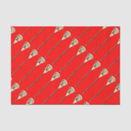 Lacrosse Red Sports Tissue Paper Tissuepapier