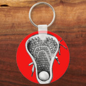 Lacrosse Red Team Sleutelhanger (Voorkant)