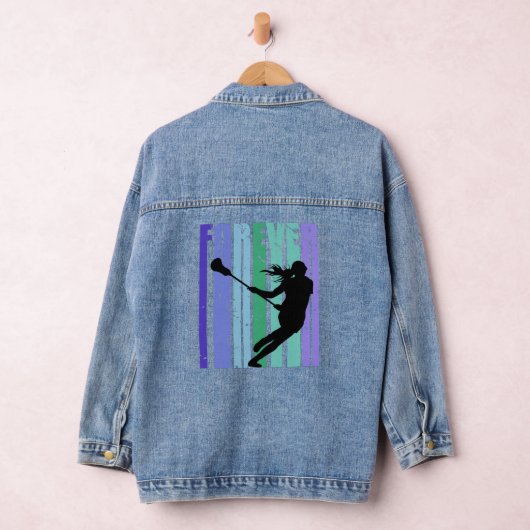 Lacrosse retro distress D Denim Jacket (Hangar)