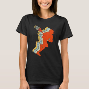 Lacrosse Retro Lacrosse Stick Sunset 1 T-shirt