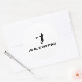 Lacrosse Ronde Sticker (Envelop)