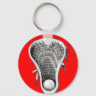 Lacrosse Rood Team Sleutelhanger