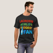 Lacrosse - 's Werelds grootste Mannen T-shirt met  (Voorkant volledig)