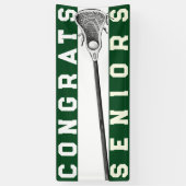 Lacrosse Senior Class Green Banner (Verticaal)