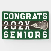 Lacrosse Senior Night Green Banner (Horizontaal)