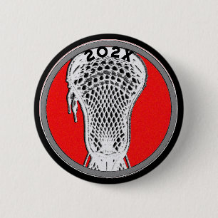 Lacrosse Senior Night Ronde Button 5,7 Cm