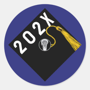 Lacrosse Senior Night Ronde Sticker