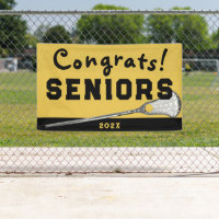 Lacrosse Seniors Gold Banner