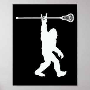 Lacrosse-shirt Lax Bigfoot Sasquatch Jeugd Poster