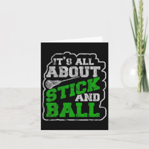 Lacrosse Shirten Mannen Lax Stick Lacrosse Player Kaart