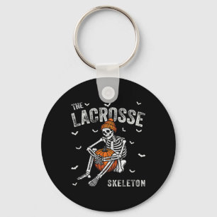 Lacrosse Skeleton Grappig Halloween Matching Sleutelhanger