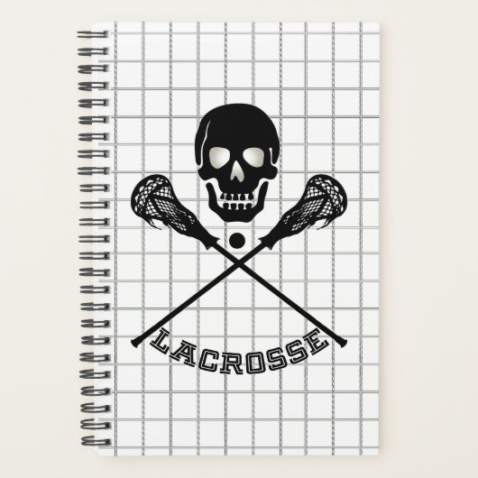 Lacrosse Skull and Sticks Mesh Planner (Voorkant)