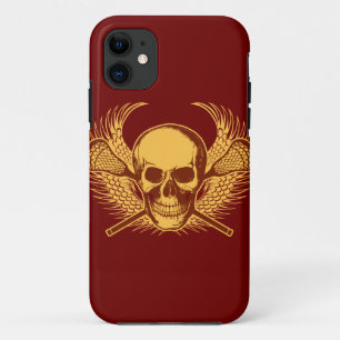 Lacrosse Skull iphone 5 hoesje - Rood