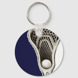 Lacrosse sleutelhanger in marineblauw
