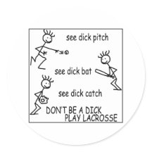 Lacrosse Smack SeeDick Sticker