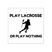 LACROSSE SPELEN OF NIETS RUBBERSTEMPEL (Afrduk)