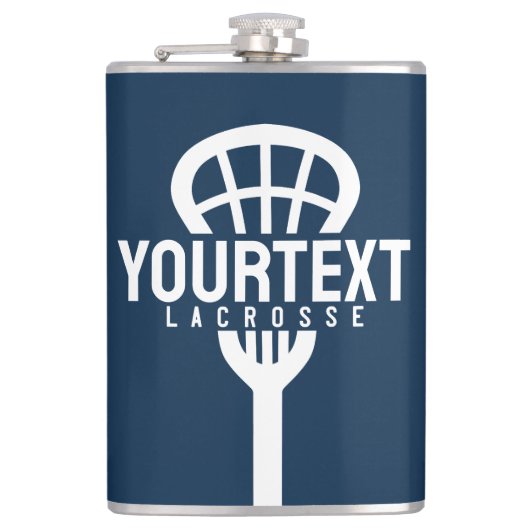 Lacrosse Speler AANGEPASTE TEKST Team Mesh Sport S Heupfles (Voorkant)