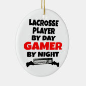 Lacrosse Speler Gamer Keramisch Ornament (Rechts)