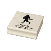 Lacrosse speler gepersonaliseerd 	rubberstempel (Stempel)