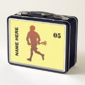 Lacrosse speler gepersonaliseerde naam (Achterkant)