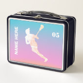 Lacrosse speler gepersonaliseerde naam (Voorkant)