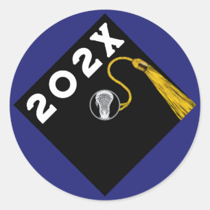 Lacrosse speler Senior Nacht 2024 Ronde Sticker