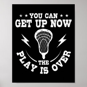 Lacrosse Speler Team Sport Lax Goalie Game Laxing Poster