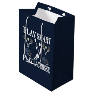 Lacrosse speler Verjaardag Medium Cadeauzakje
