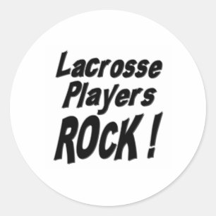Lacrosse spelers Rock! Sticker