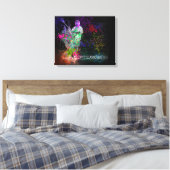 Lacrosse Splatter spread Canvas (Insitu (Slaapkamer))