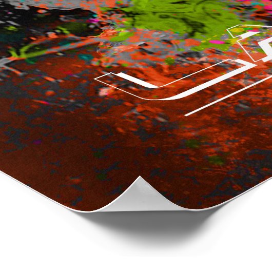 Lacrosse Splatter spread poster (Hoek)