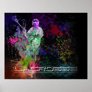 Lacrosse Splatter spread poster