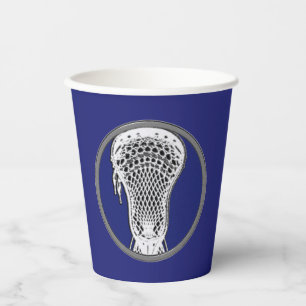 Lacrosse Sport Blauw Papieren Bekers