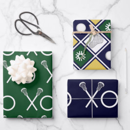 Lacrosse Sport Gift Wrapping Papieren Bladen Inpakpapier Vel