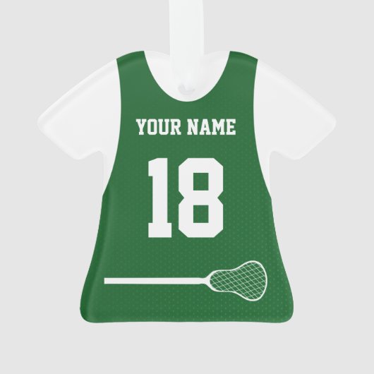 Lacrosse Sport Jersey vert avec numéro (dos)