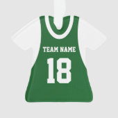 Lacrosse Sport Jersey vert avec numéro (devant)