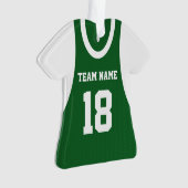 Lacrosse Sport Jersey vert avec numéro (devant)