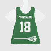 Lacrosse Sport Jersey vert avec numéro (dos)