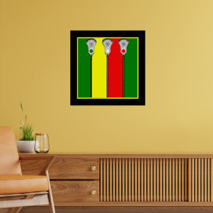 Lacrosse sportkunst poster