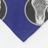 Lacrosse Sports Blue Fleece Blanket (Hoek)