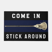 Lacrosse Sports Decor Deurmat (Voorkant)