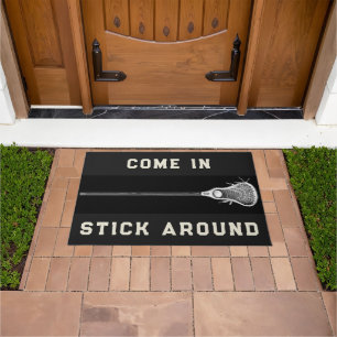 Lacrosse Sports Decor Doormat Deurmat