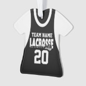 Lacrosse Sports Jersey Black avec photo (devant)