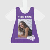 Lacrosse Sports Jersey Purple avec photo (dos)