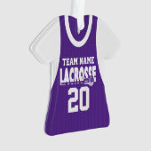 Lacrosse Sports Jersey Purple avec photo (devant)