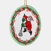 Lacrosse Sports Keramisch Ornament (Rechts)