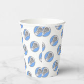 Lacrosse Sports Light Blue Papieren Bekers (Rechts)
